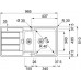 Franke Hydros HDX 654 R, 965x510 mm Zlewozmywak ze stali nierdzewnej 101.0320.862