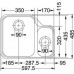 FRANKE Ariane ARX 160, 485x597,5 mm, zlewozmywak stalowy, jedwab prawy 122.0154.928