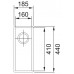 Franke Sirius SID 110-16, 185x440 mm, zlewozmywak tectonite, onyx 125.0331.028