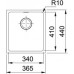 FRANKE Sirius SID 110-34, 440 x 365 mm Zlewozmywak tectonite onyx 125.0331.031