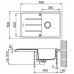 Franke Basis BFG 611, 780x500 mm, zlewozmywak fragranitowy, Biały polarny 114.0365.392