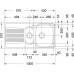 Franke GALILEO GOX 620, zlewozmywak stalowy lewy 101.0178.686