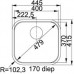 Franke Quadrant QAX 610, 3 1/2 "i, zlewozmywak stalowy 101.0286.031