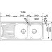 FRANKE ONDA ONN 621, zlewozmywak stalowy 101.0285.258