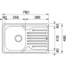 Franke Polar PXL 611-78 Zlewozmywak stal szlachetna, len 101.0251.297