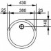 Franke Rambla RAN 610-38 N, 430 mm, zlewozmyvak, Stal szlachetna 101.0067.207