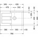 Franke Sirius SID 611-78, 780x500mm,zlewozmywak tectonit onyx 114.0181.973