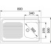 Franke Sara SXN 711 ECO, 800 x 500 mm, zlewozmywak, Stal szlachetna 103.0205.153