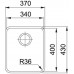 Franke Aton ANX 110-34, 370x430 mm, zlewozmywak, Stal szlachetna 122.0204.647