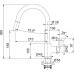 Franke Lina pull-out Bateria kuchenna, Czarny mat 115.0626.053