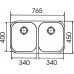 Franke Armonia AMX 120, 765x450 mm, zlewozmywak stalowy 122.0120.019