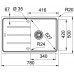 OUTLET Franke Basis BFG 611, 780x500 mm, zlewozmywak fragranitowy, onyx 114.0205.037