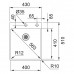 Franke Box BXX 210-40 TL, 430x510mm, zlewozmywak, Stal szlachetna 127.0369.288