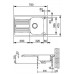 Franke Euroform EFN 611, 780x475 mm, zlewozmywak stalowy, jedwab 101.0120.100