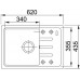 Franke Malta BSG 611-62, 620x435 mm, zlewozmywak fragranitowy, onyx 114.0367.769