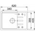 Franke Malta BSG 611-62, 620x435 mm, zlewozmywak fragranitowy, Orzechowy 114.0367.762