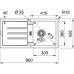 OUTLET! Franke Strata STG 614, 860x435 mm, zlewozmywak fragranitowy, beżowy 114.0263.977