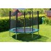 G21 Trampolina z siatką bezpieczeństwa 250cm, zielona 69042612