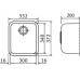 Franke Galassia GAX 110-30, 332x372 mm, zlewozmywak, Stal szlachetna 122.0021.439