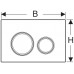 Geberit Sigma21 przycisk uruchamiający, biały chrom biały 115.884.SI.1