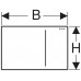 OUTLET! Geberit Sigma70 Przycisk uruchamiający przedni czarny 115.620.SJ.1