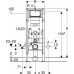 Geberit Duofix Element montażowy do wiszących misek WC, 112 cm, do poręczy 111.350.00.5