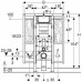 Geberit Duofix Element montażowy do wiszących misek WC, 112 cm, do poręczy 111.375.00.5