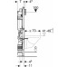 Geberit Duofix Element montażowy do wiszących misek WC, 112 cm, do poręczy 111.396.00.5
