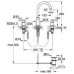 GROHE 3-otworowa bateria umywalkowa, DN 15 M-Size 20009000