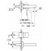 GROHE Essence, 2-otworowa bateria umywalkowa, chrom, 19408000