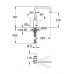 GROHE Eurodisc Cosmopolitan, jednouchwytowa bateria zlewozmywakowa, DN 15, chrom 32259002