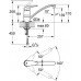 GROHE Eurodisc Jednouchwytowa bateria kuchenna, DN 15, chrom 33770001