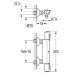 GROHE Grohtherm 1000, bateria prysznicowa z termostatem, 34143000