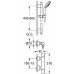 GROHE Grohtherm 3000 Cosmopolitan Zestaw prysznicowy z baterią DN 15, 34275000