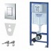 GROHE Rapid Stelaż Zestaw 3w1 - Chrom (38528SET) 38772001