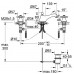 GROHE Sinfonia 3-otworowa bateria umywalkowa, DN 15, 20014000