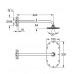 GROHE Rainshower - deszczownica z ramieniem bocznym 422 mm, chrom 26170000