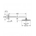 GROHE Rainshower® Cosmopolitan Deszczownica i ramię 422 mm, biały/chrom 26171LS0