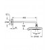 GROHE Power&Soul Deszczownica Cosmopolitan i ramię 422 mm, biały/chrom 26172LS0