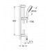 GROHE New Tempesta Cosmopolitan 100 Zestaw z drążkiem prysznicowym, 3 strumienie 27789001