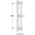 GROHE Tempesta Rustic drążek prysznicowy, 600 mm 27519000