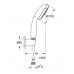 GROHE New Tempesta 100 Zestaw punktowy, 3 strumienie 27849000