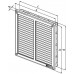 HACO Kratka wentylacyjna okrągła z siatką 200x200mm stal nierdzewna 0707
