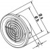 HACO Kratka wentylacyjna okrągła VM 50 H brązowa 0414