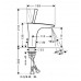 Hansgrohe PuraVida, jednouchwytowa bateria umywalkowa, chrom, 15074000