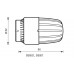 HERZ Głowica termostatyczna HERZCULES M 28 x 1,5, w wersji wzmocnionej 1986010