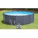 INTEX Graphite Panel Pool Set Basen 478 x 124 cm, 28382GN