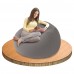 INTEX BEANLESS BAG CHAIR Dmuchany fotel 107 x 104 x 69 cm, szary 68579