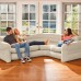 INTEX CORNER SOFA Sofa dmuchana 257 x 203 x 76 cm, beżowa 68575NP