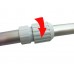 Drążek teleskopowy z aluminium 2-częściowy 2,40 - 4,80 m, 061192